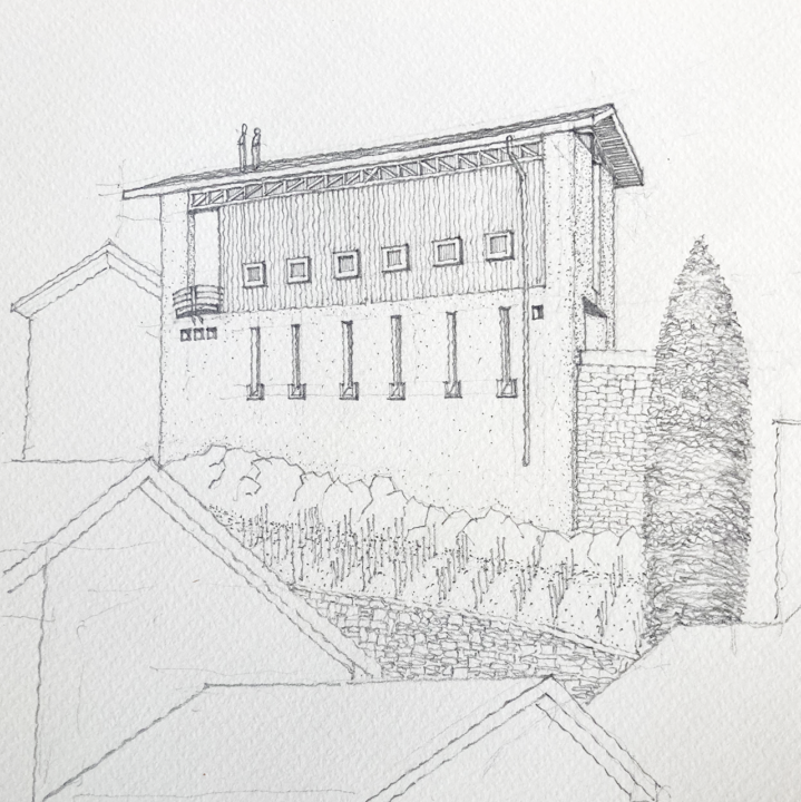 croquis maison magnin