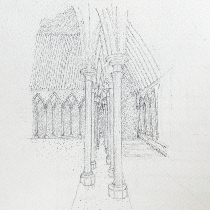 croquis mont st-michel