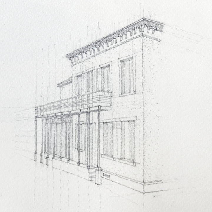 croquis villa tissière